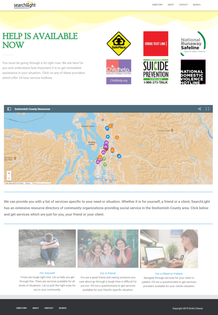 Searchlight Home Page Image